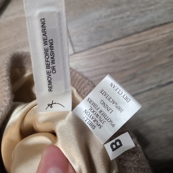 Gold Shimmer Pea Coat - Picture 8 of 9